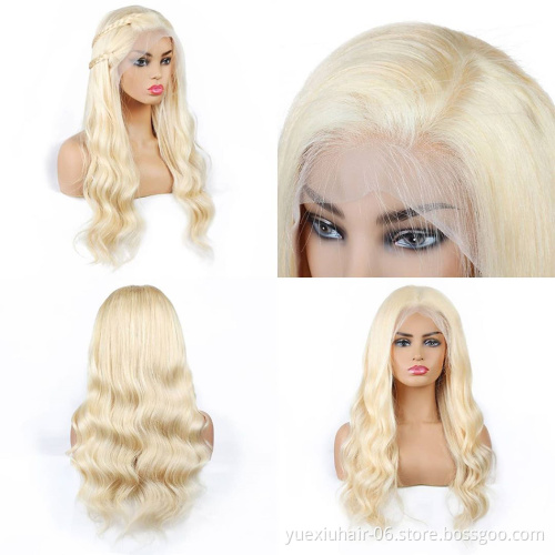 Most Popular Cheap Price Brazilian Human Hair Platinum Blonde Wig Blonde Lace Front Bob Wig Human Hair